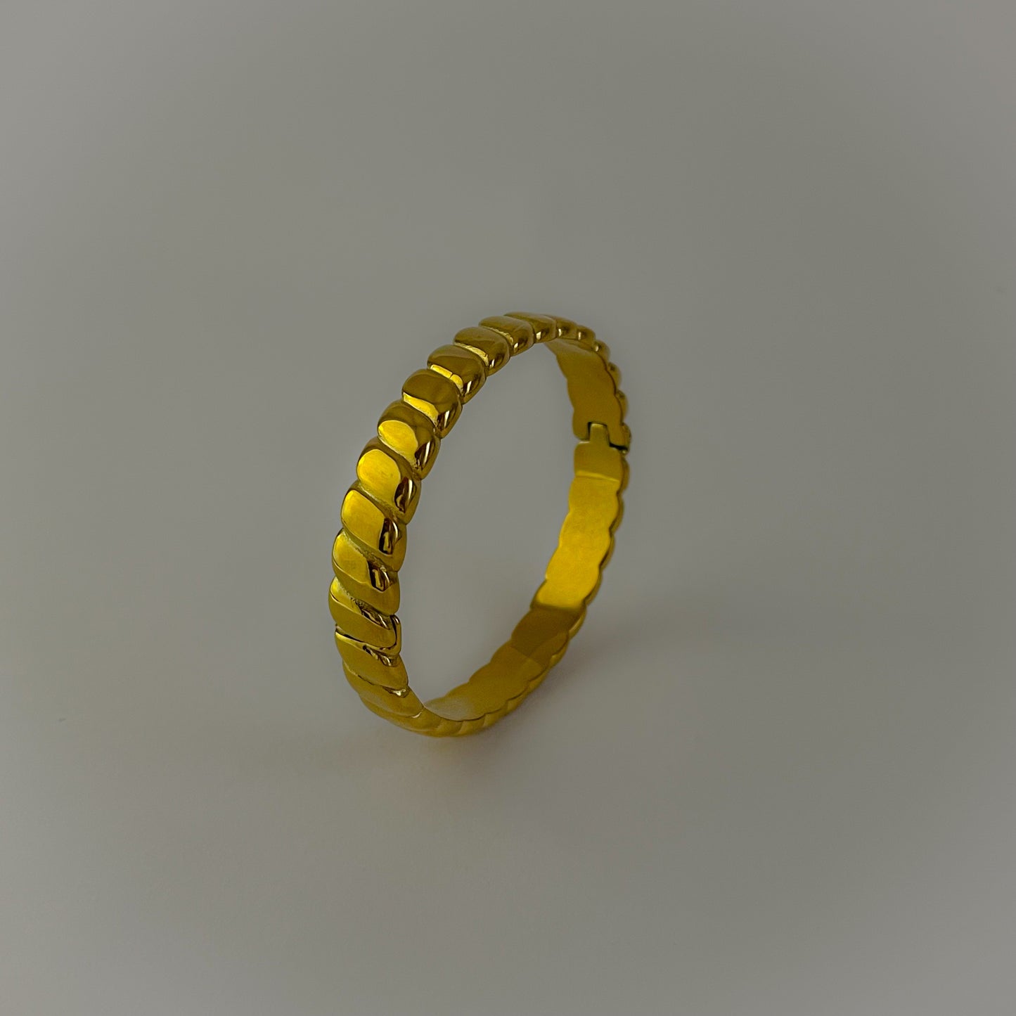 18K Gold Plated Stripped Bracelet