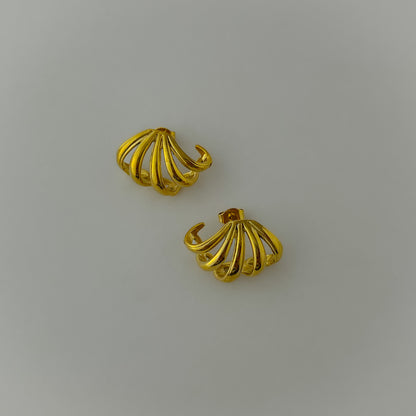 18K Gold Plated Claw Earrings