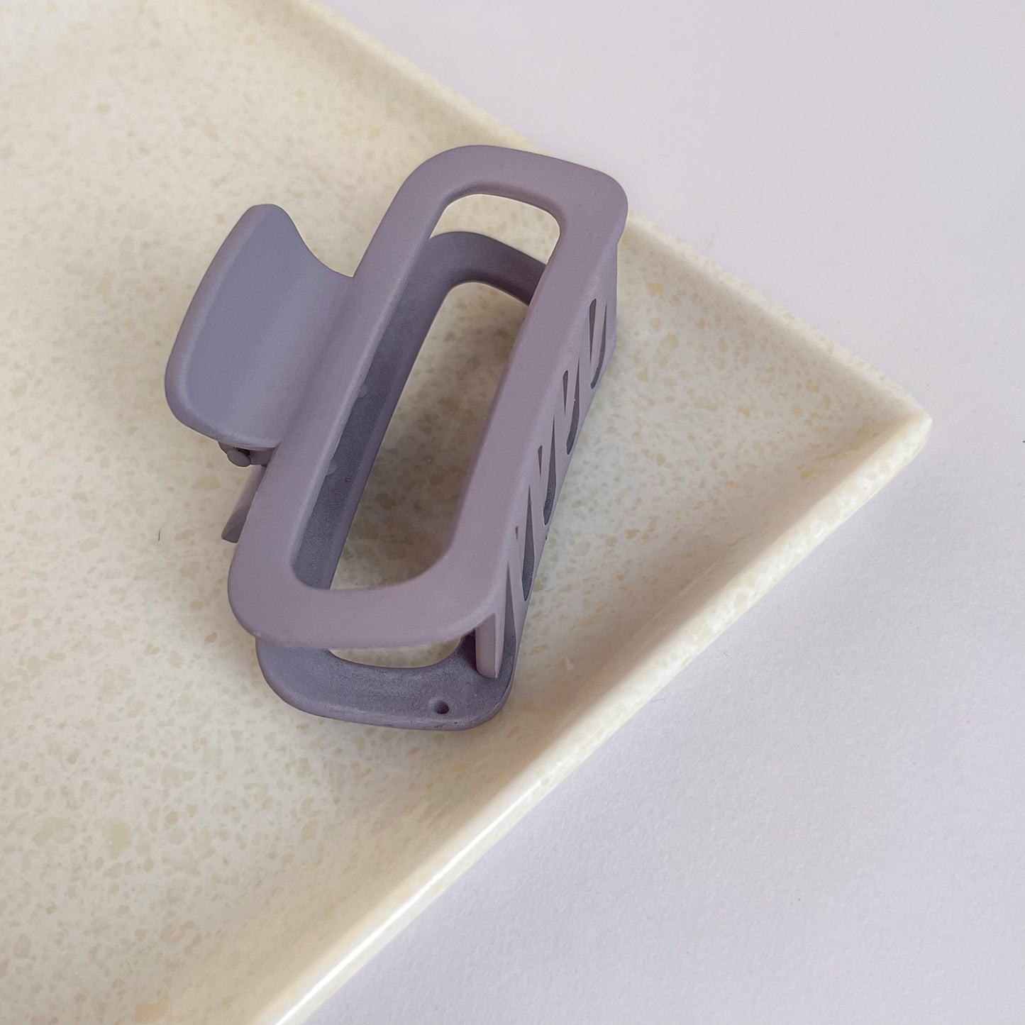 Korean Matt Rectangle Claw Clips