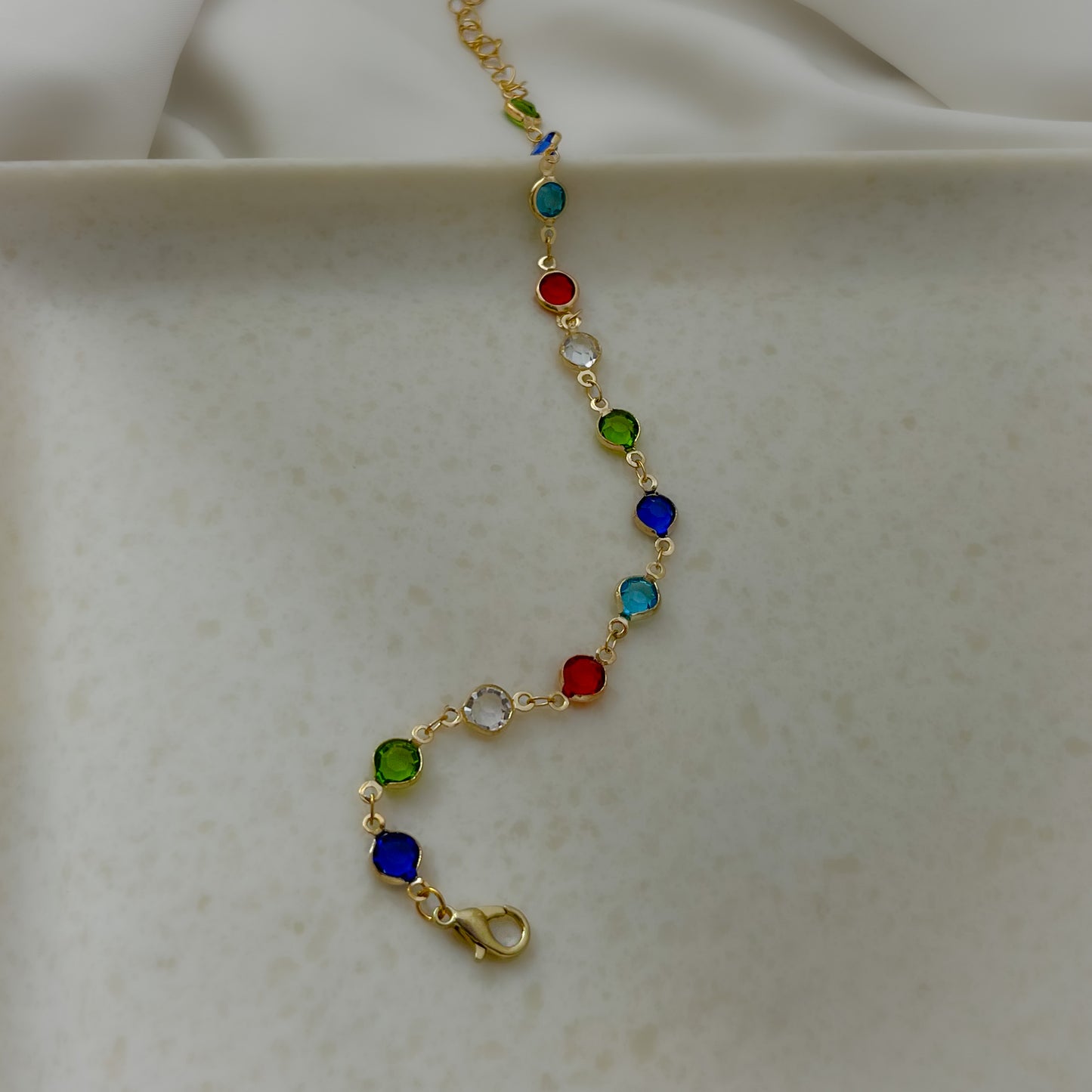 Multi Color Dainty Crystal Bracelets