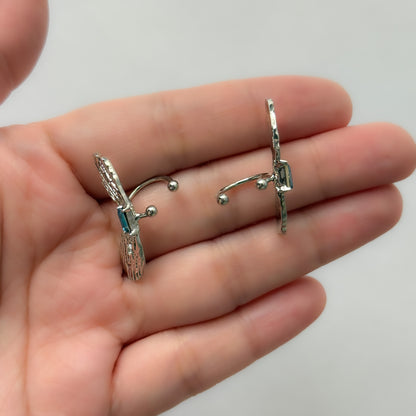 Korean Butterfly Cuff Earrings