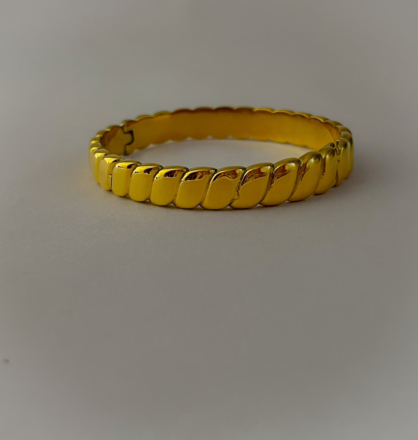 18K Gold Plated Stripped Bracelet