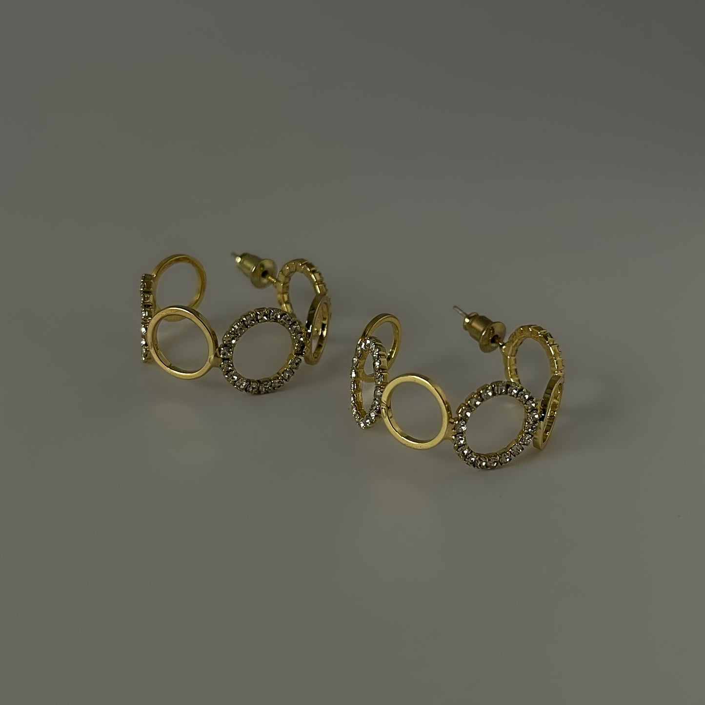 Delicate Half Hoops Korean Earrings