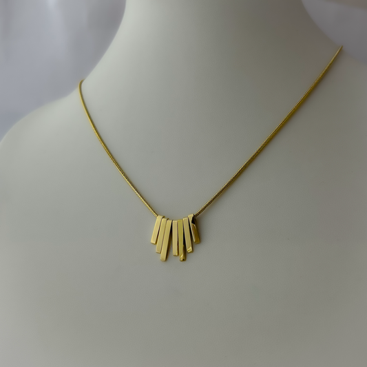 18K Gold Plated Fringe Necklace