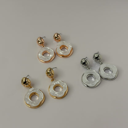 Korean Marble Cut Earrings