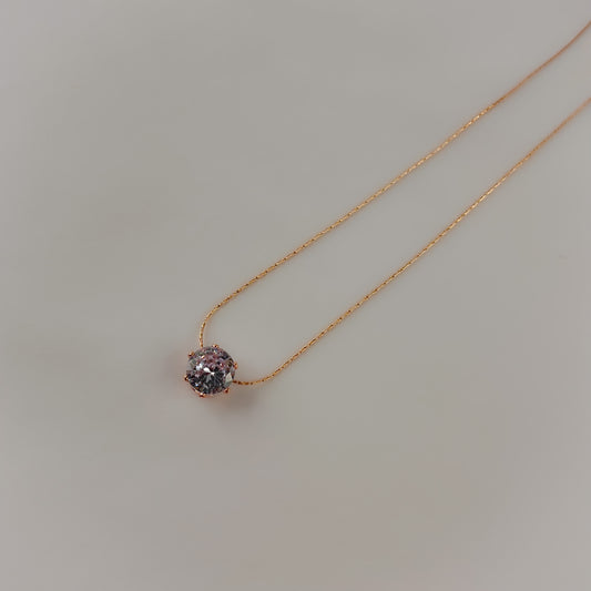 18K Gold Plated Rose Gold Dainty Necklace