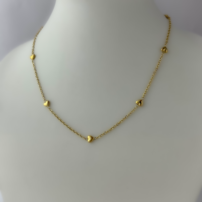 18K Gold Plated Dainty Heart Necklaces