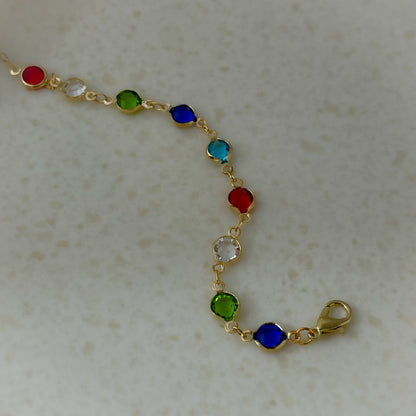 Multi Color Dainty Crystal Bracelets