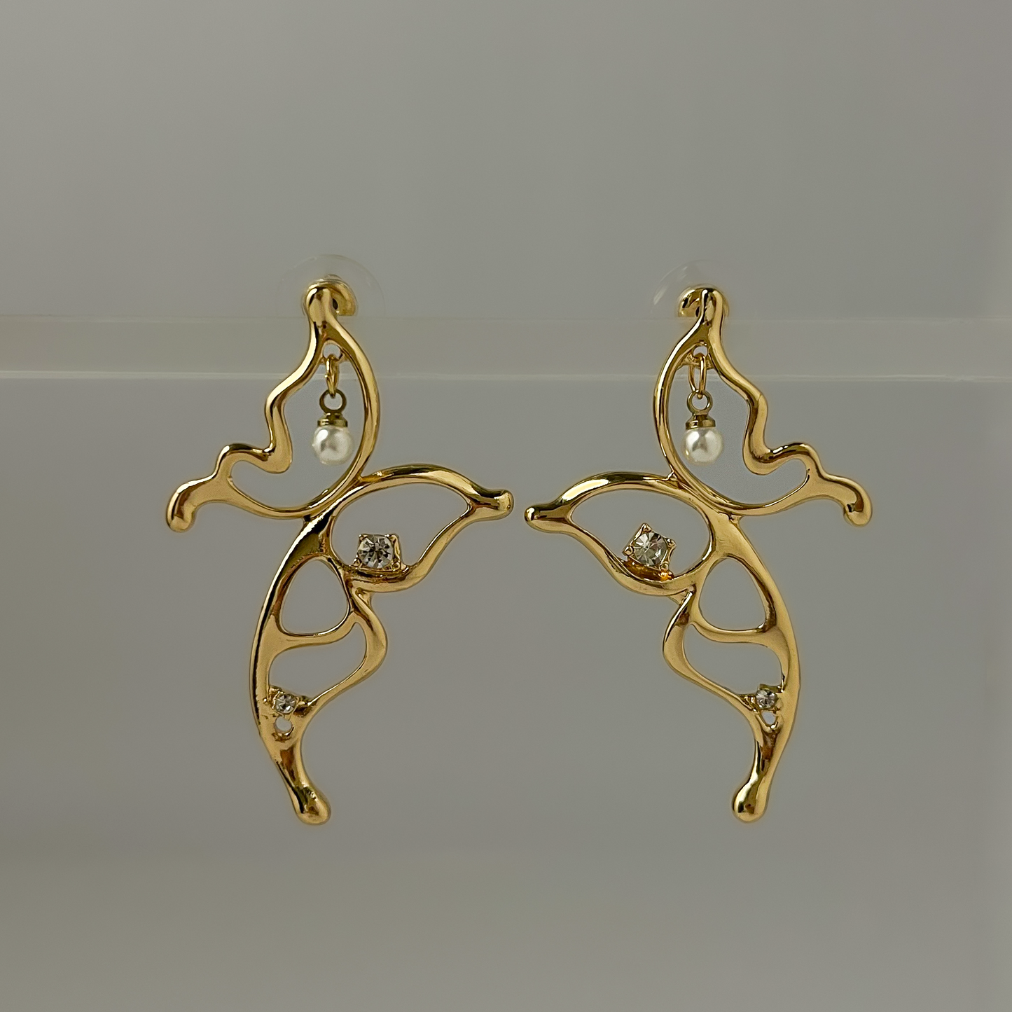 Korean Statement Butterfly Earrings