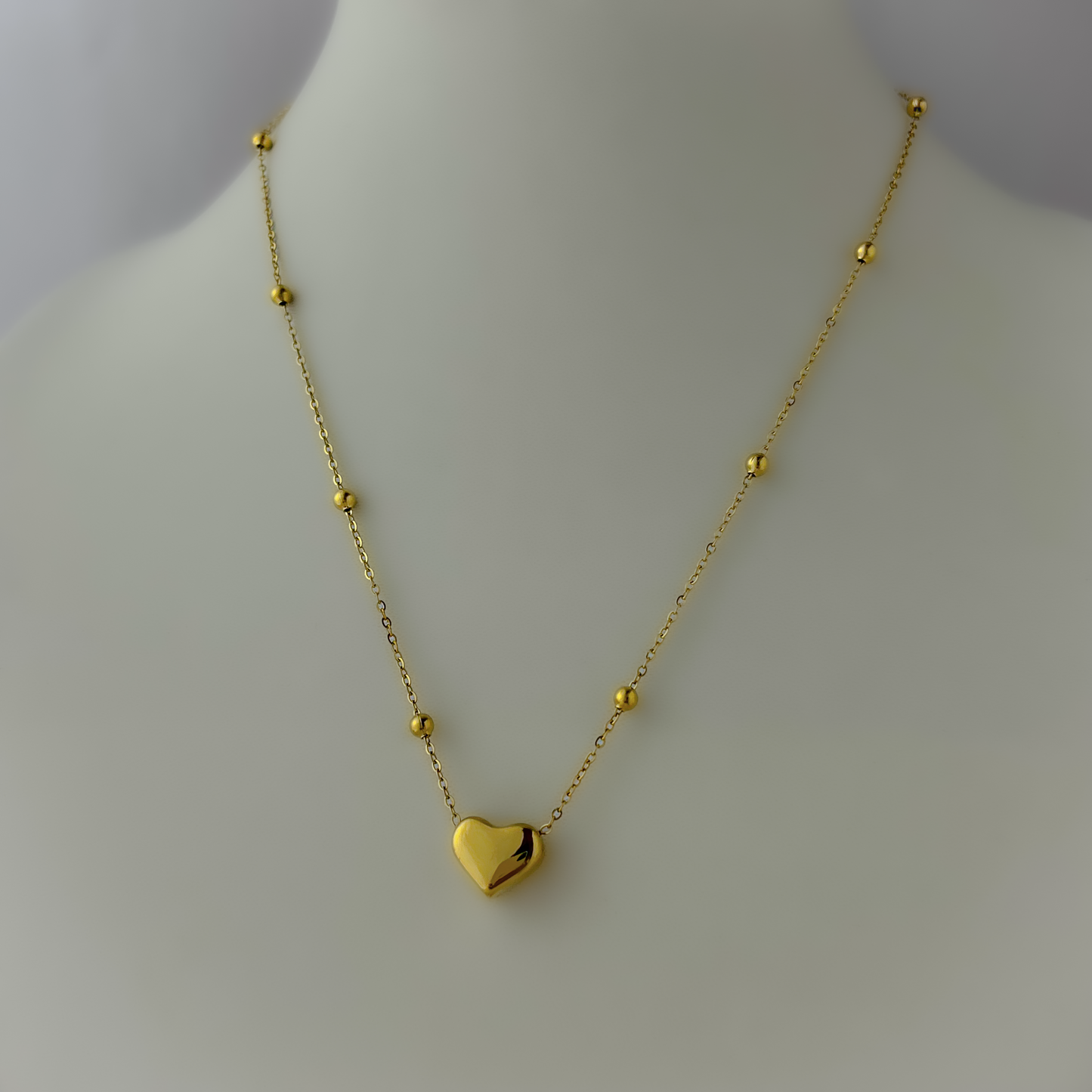 18K Gold Plated Heart Necklace