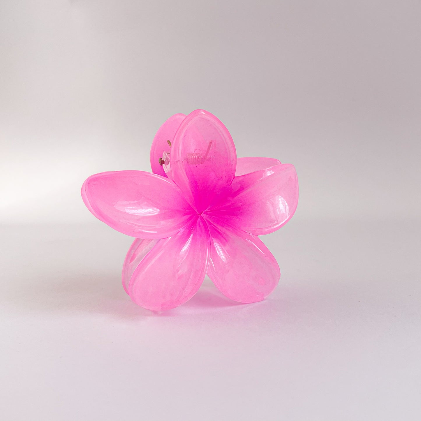 Glossy Flower Claw Clips