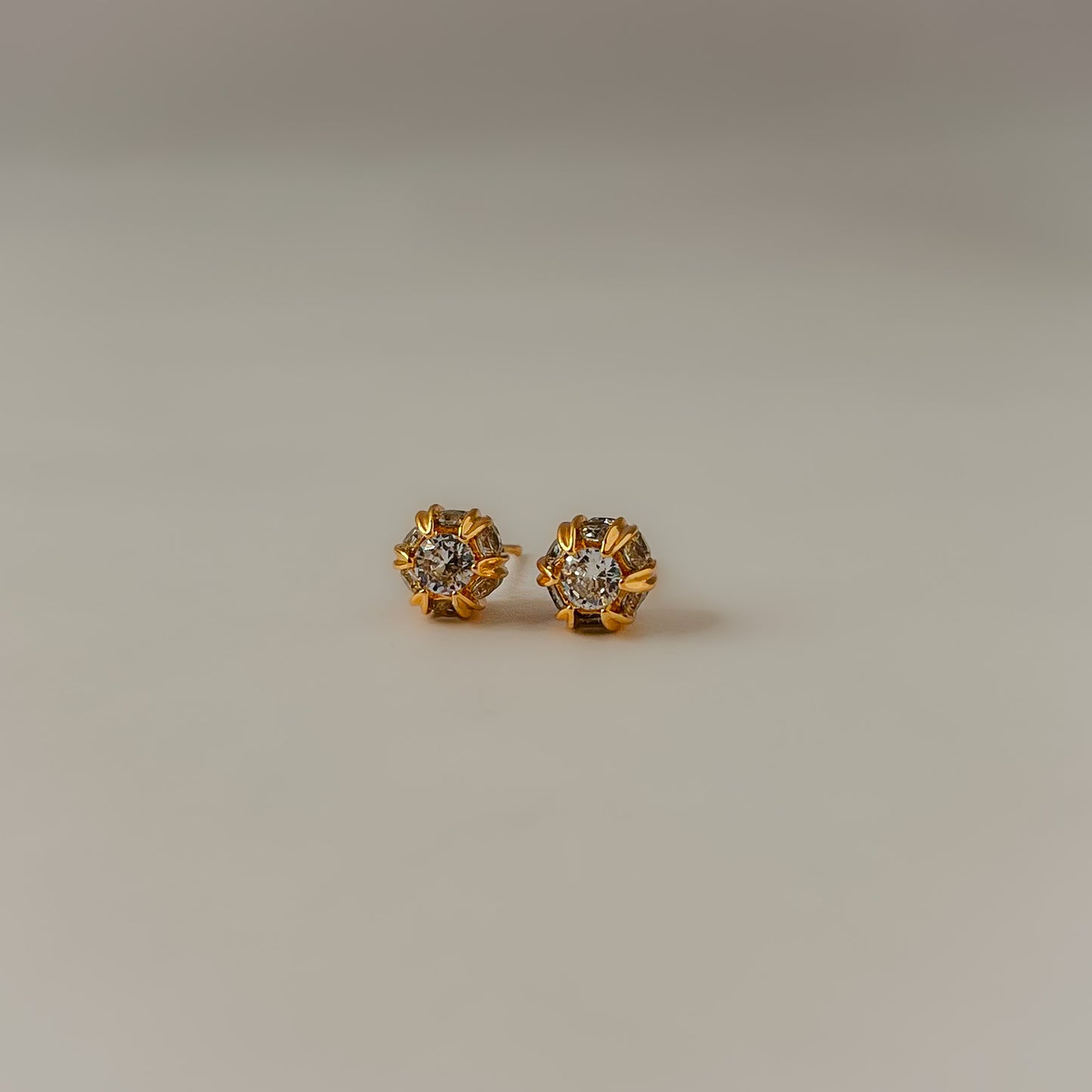 18K Gold Plated Minimal Stud Earrings