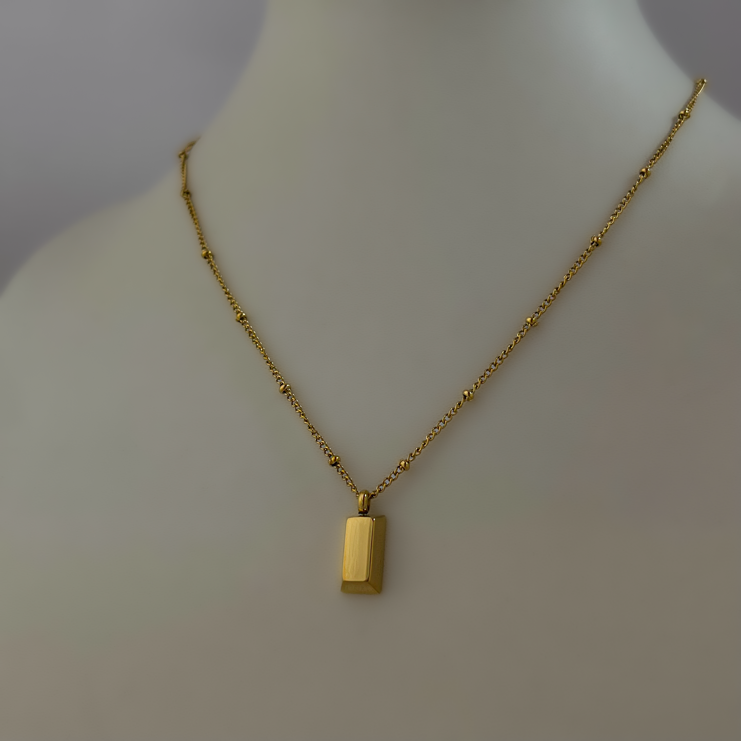 18K Gold Plated Nugget Necklace