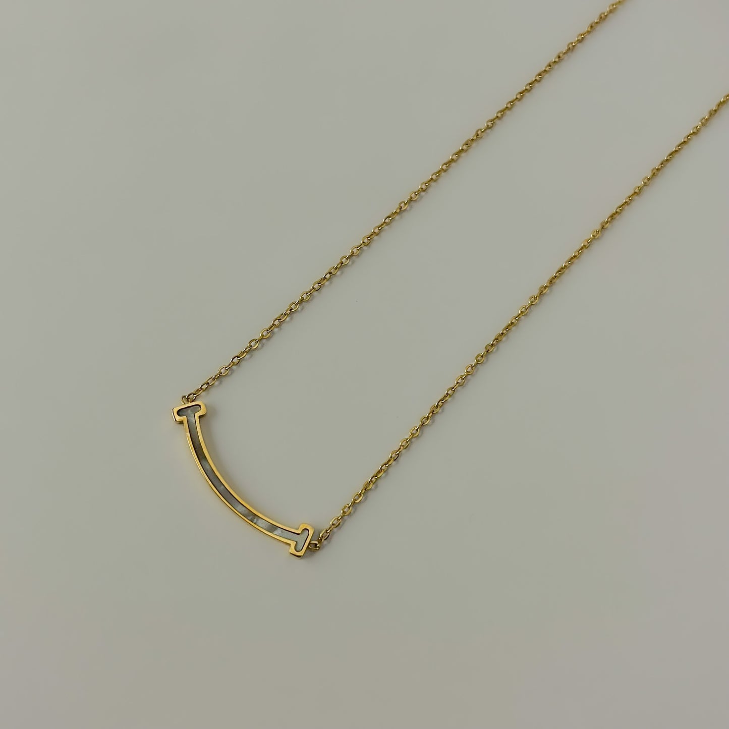 18K Gold Plated MOP Work Necklaces