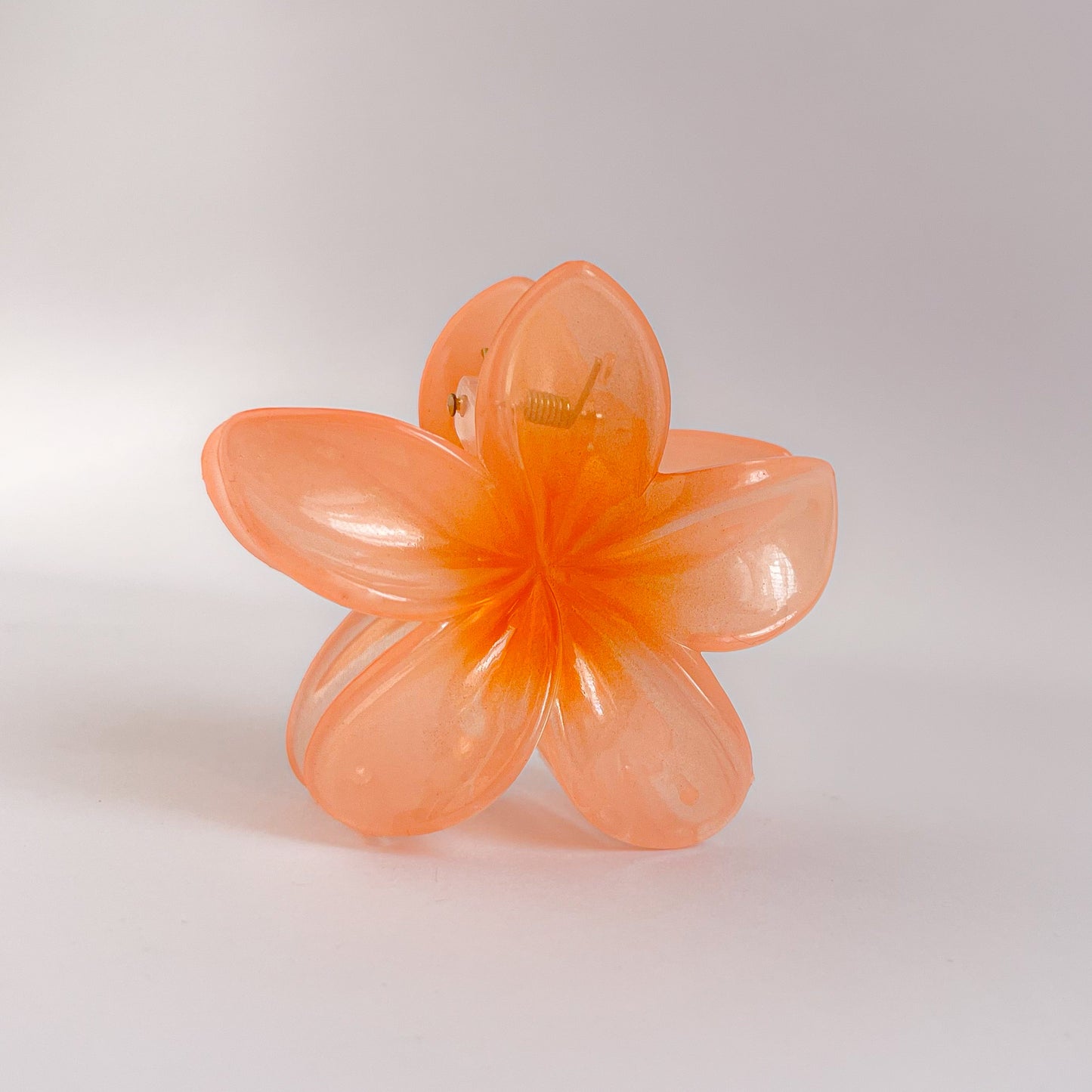 Glossy Flower Claw Clips