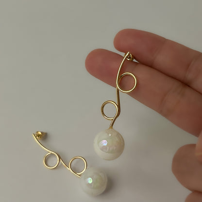 Pearl Twist Earrings