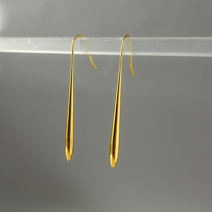 18K Gold Plated Sleek Minimal Earrings