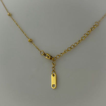 18k Gold Plated Minimal Bow Necklace