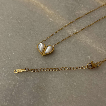 18K Gold Plated MOP 2in1 Necklace