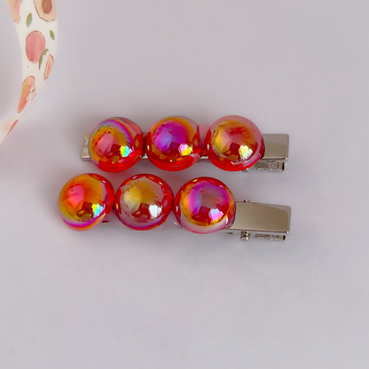 Marble Style Pair Clips