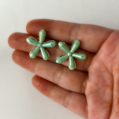 Crystal Flower Earrings