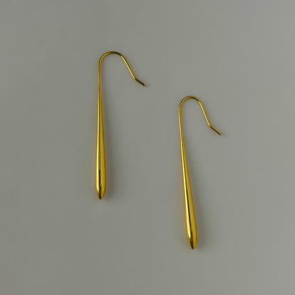 18K Gold Plated Sleek Minimal Earrings