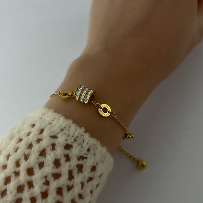 18K Gold Plated Numerical Luxury Chain Bracelets