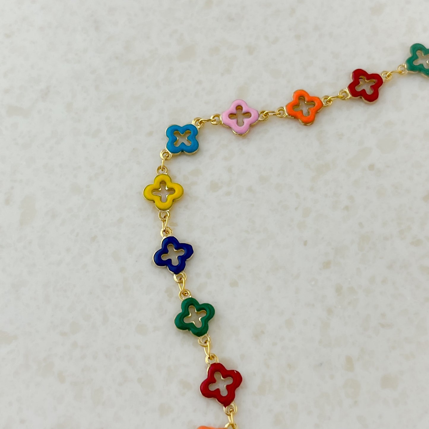 Multi Color Hollow Flower Bracelets