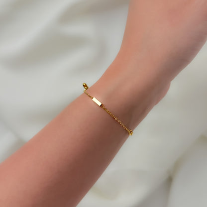 18K Gold Plated Heart Chain Bracelet