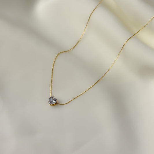 18K Gold Plated Tiny Heart Necklace