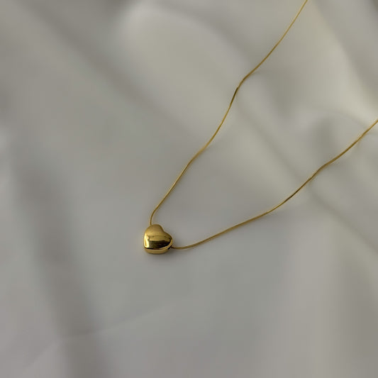 18K Gold Plated Chic Heart Necklace