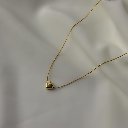 18K Gold Plated Tiny Heart Necklace