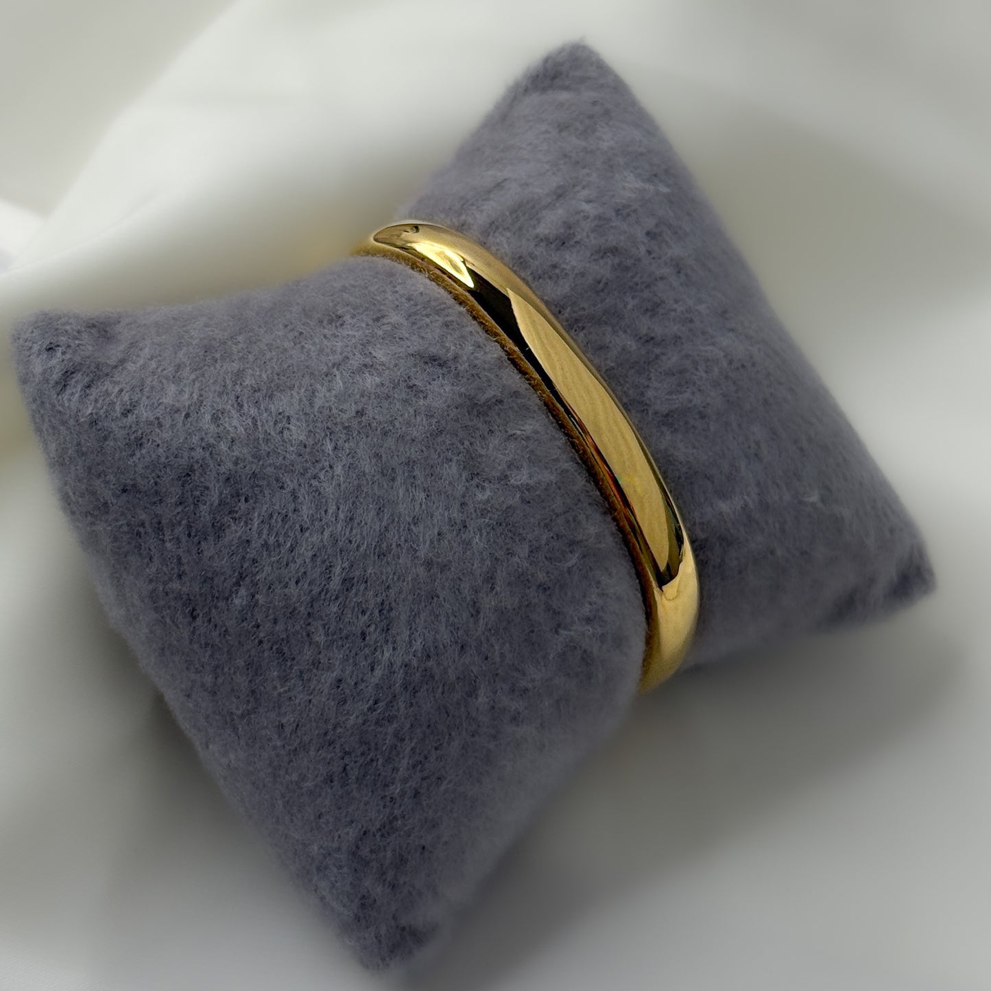 18K Gold Plated Square Solid Bracelet