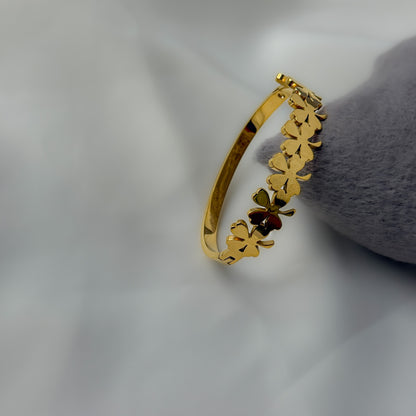 18K Gold Plated Lucky Clover Bracelet