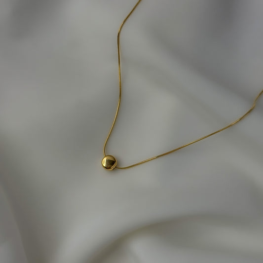18K Gold Plated Minimal Circle Necklace