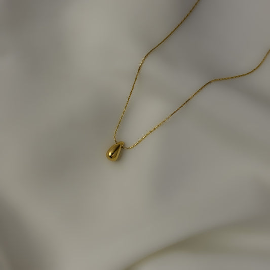 18K Gold Plated Mini Teardrop Necklace