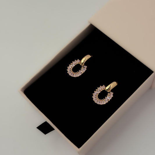 Premium 18K Gold Plated Pinky Vintage Earrings