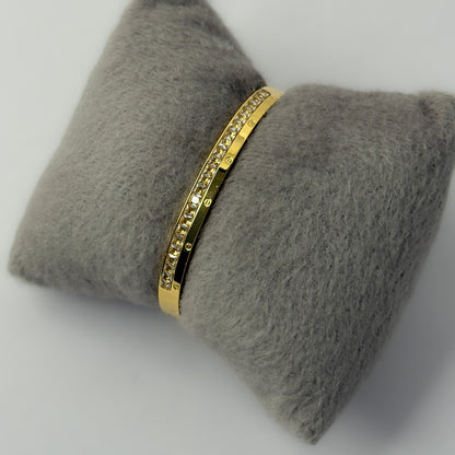 18K Gold Plated AD Stone Luxury Bracelet