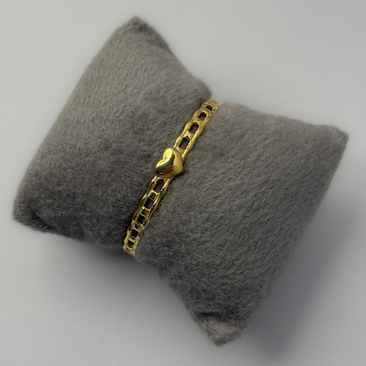 18K Gold Plated luxury Heart Bracelet