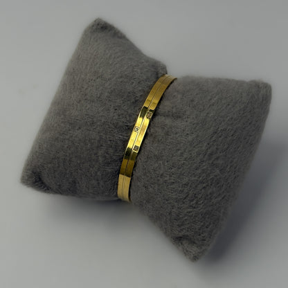 18K Gold Plated AD Stone Chic Bracelet