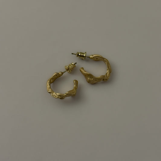 Korean Matte Twist Earrings
