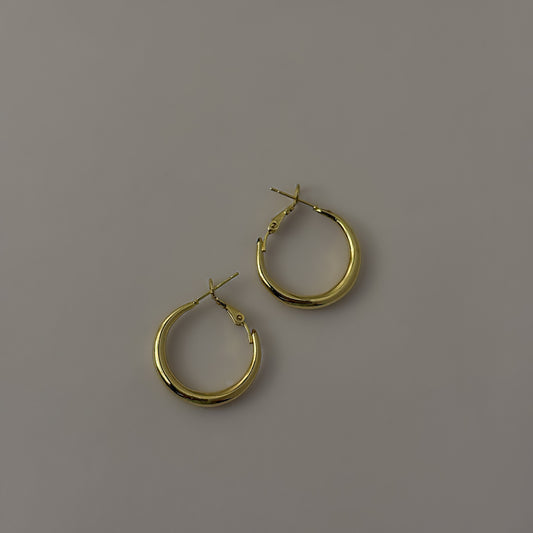 Korean Golden Hoops