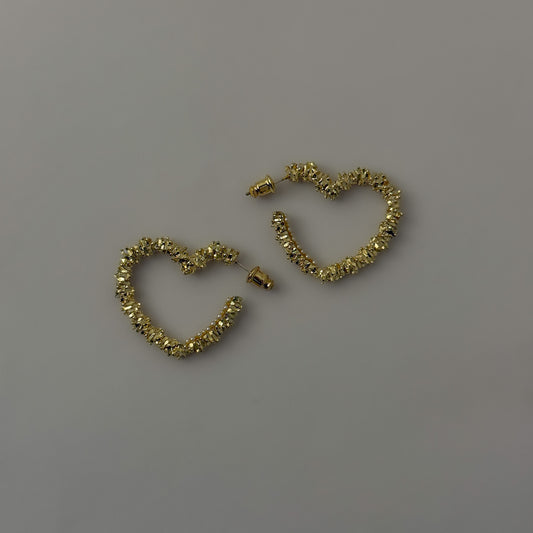Korean Heart Half Hoops