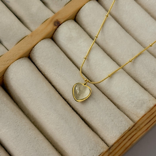 18K Gold Plated Vintage Heart Necklace