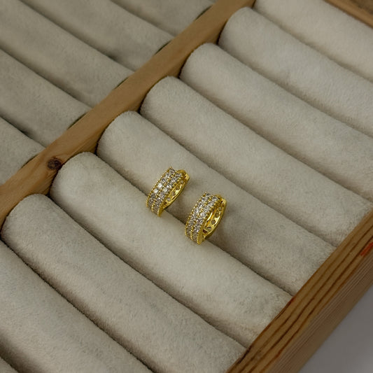 18K Gold Plated Minimal Mini Hoops