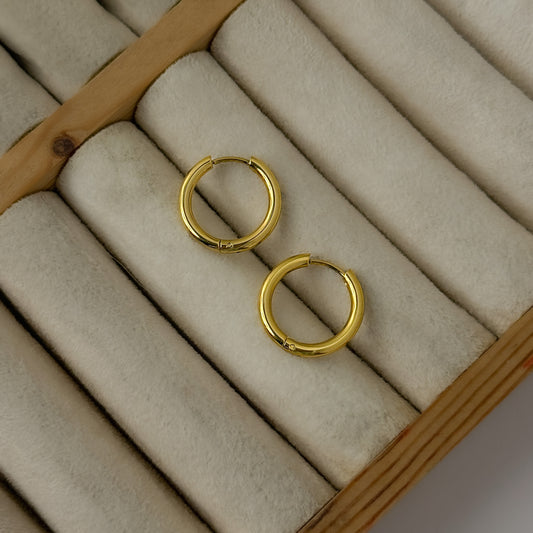Stainless Steel Round Minimal Hoops
