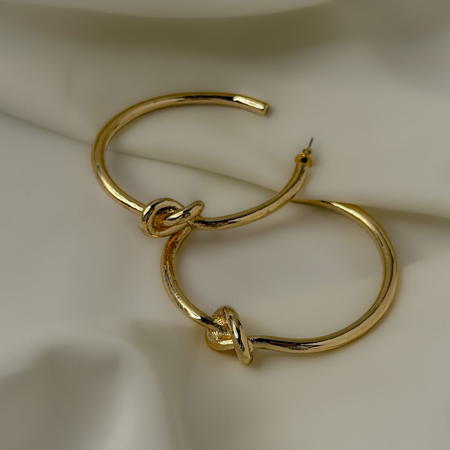 Statement Knot Half Hoops