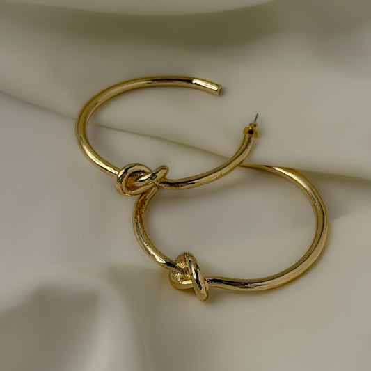 Statement Knot Half Hoops