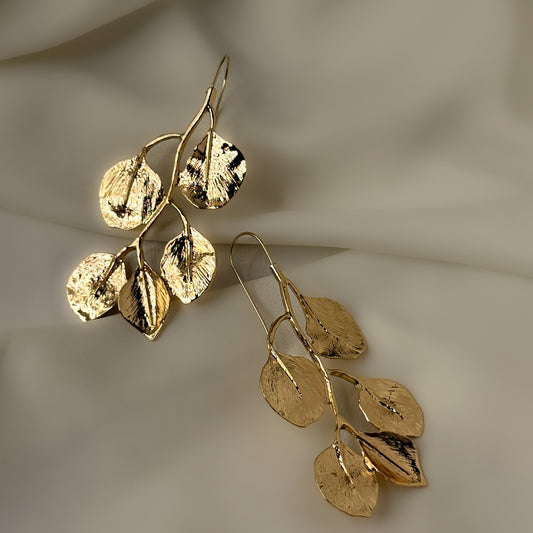 Statement Vintage Leafy Branch Earrings