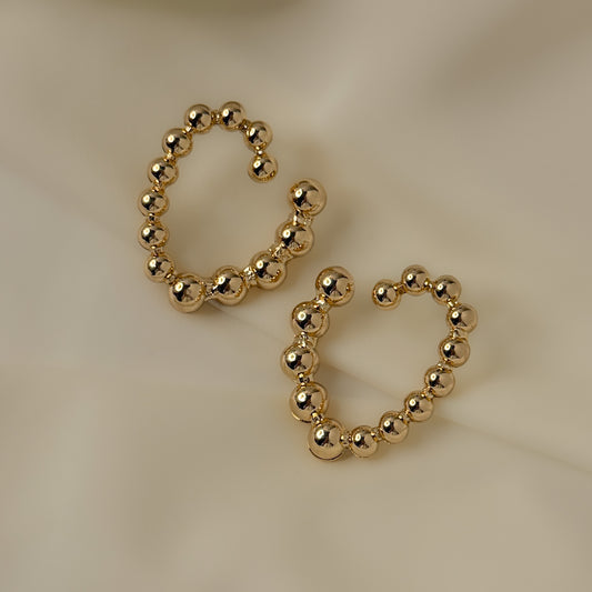 Statement Bubble Heart Earrings